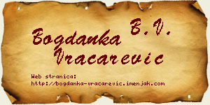 Bogdanka Vračarević vizit kartica